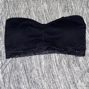 Strapless Black Bralette